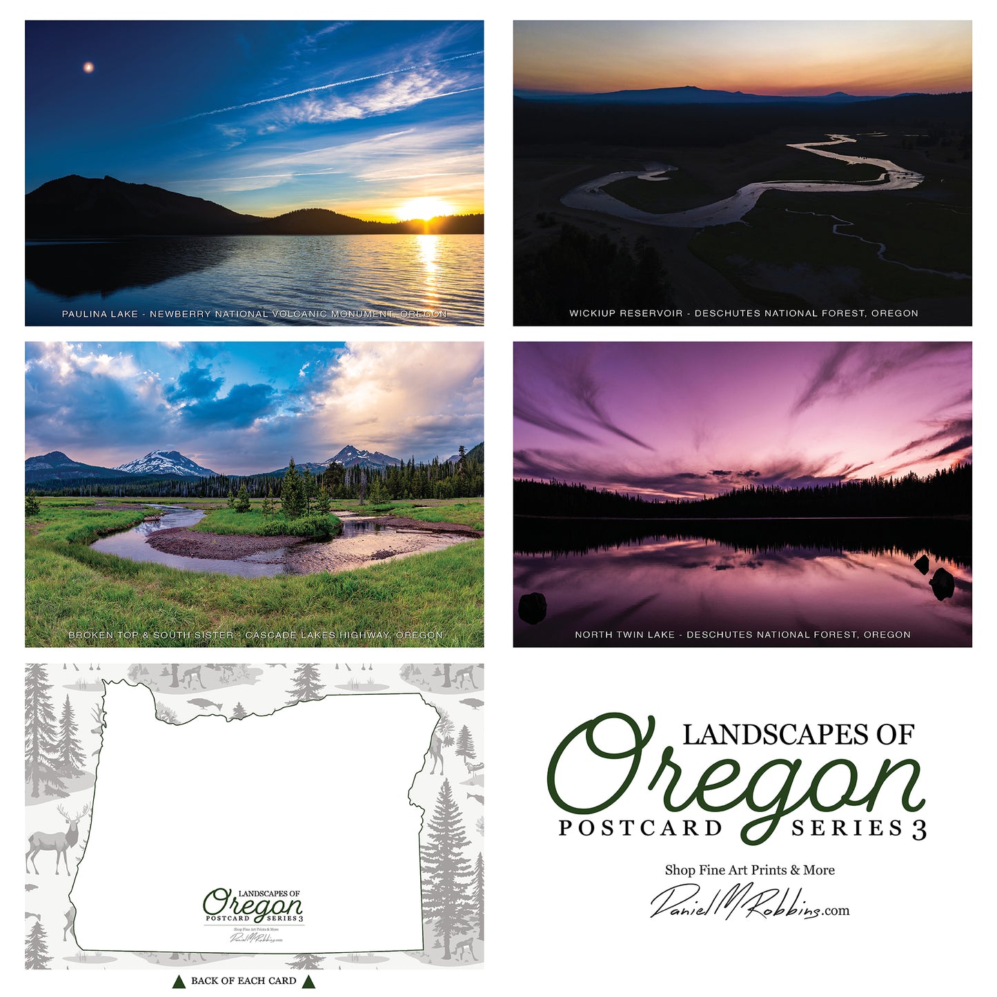 Landscapes Of Oregon Postcard Series