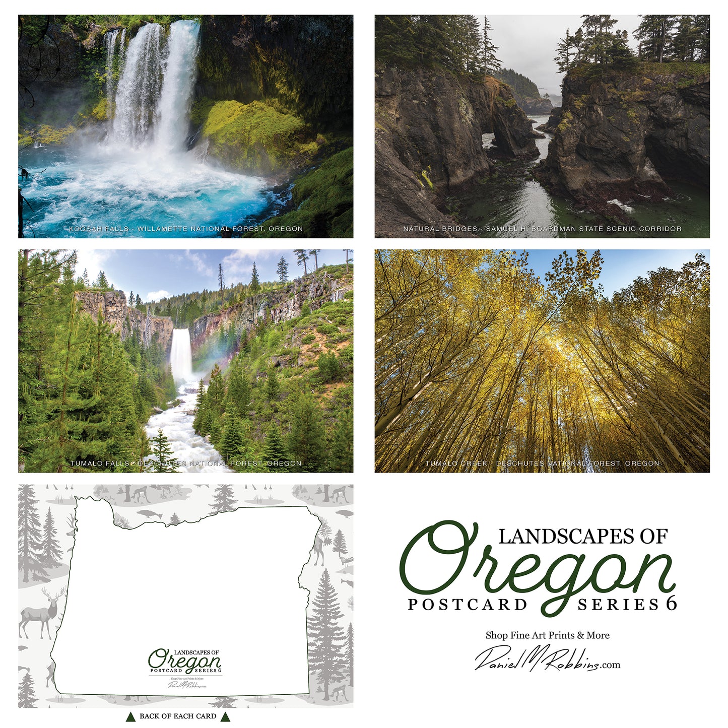 Landscapes Of Oregon Postcard Series